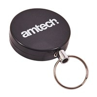Amtech Recoil Key Ring + Belt Clip